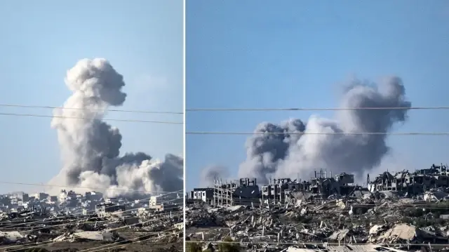 katil israil son 24 saatte gazzeye 170ten fazla hava saldirisi duzenledi KOhmFTBz