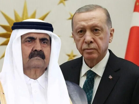Cumhurbaskani recep tayyip erdogandan eski katar emiri seyh hamed bin halife al sani pYWeSjzX